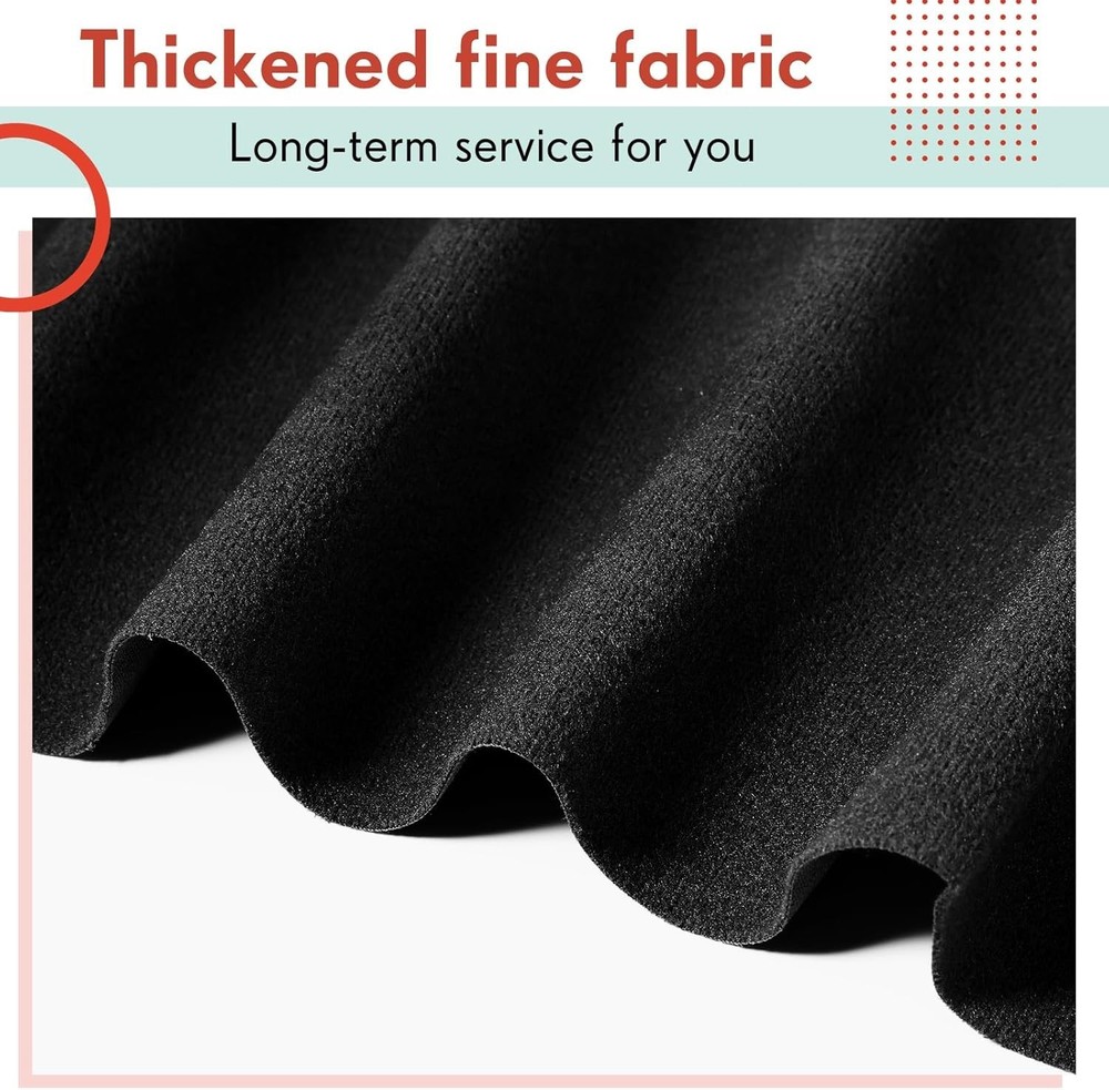 Durable 8ft Pool Table Felt - Black Fiber Material, Easy Install, Great Value