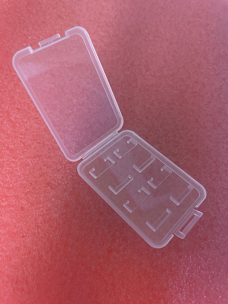 5 Pack Clear Micro SD microsd Card Case Holder Box Hard Plastic Storage