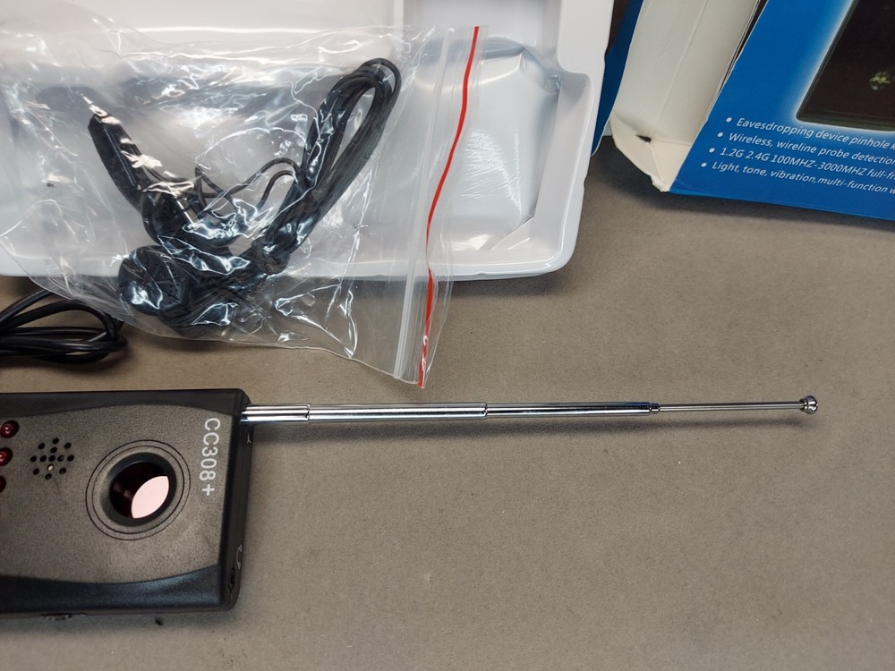 Full Range All-Round Detector CC308+Eavesdropping device Open box
