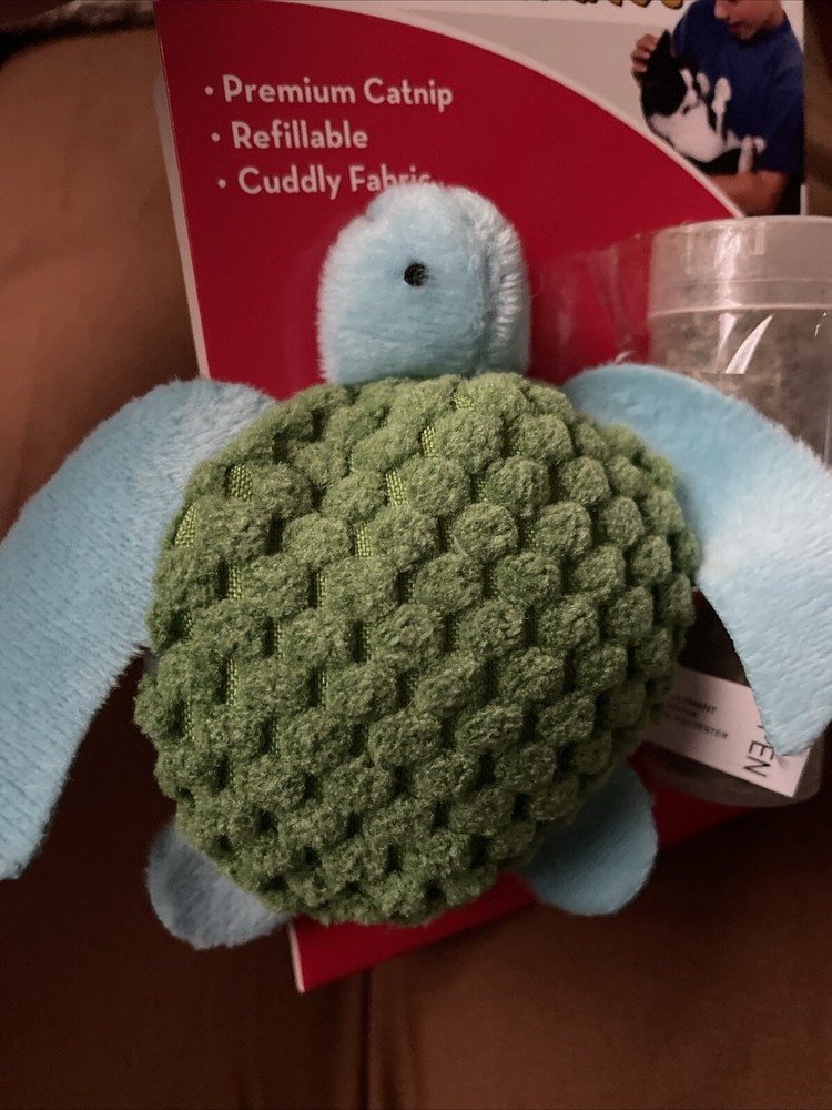 Kong Refillable Plush Catnip Turtle