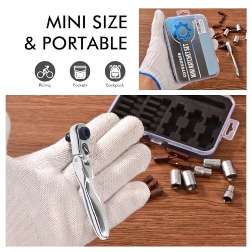 Mini ratchet screwdriver Set, Right Angle Ratchet wrench with bits and socket