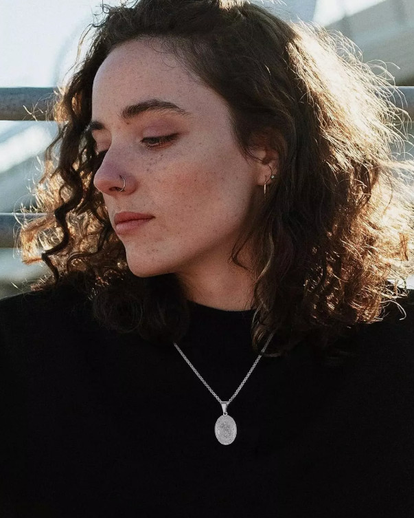 New St. Saint Michael Pendant Necklace Stainless Steel Archangel Medal Prayer