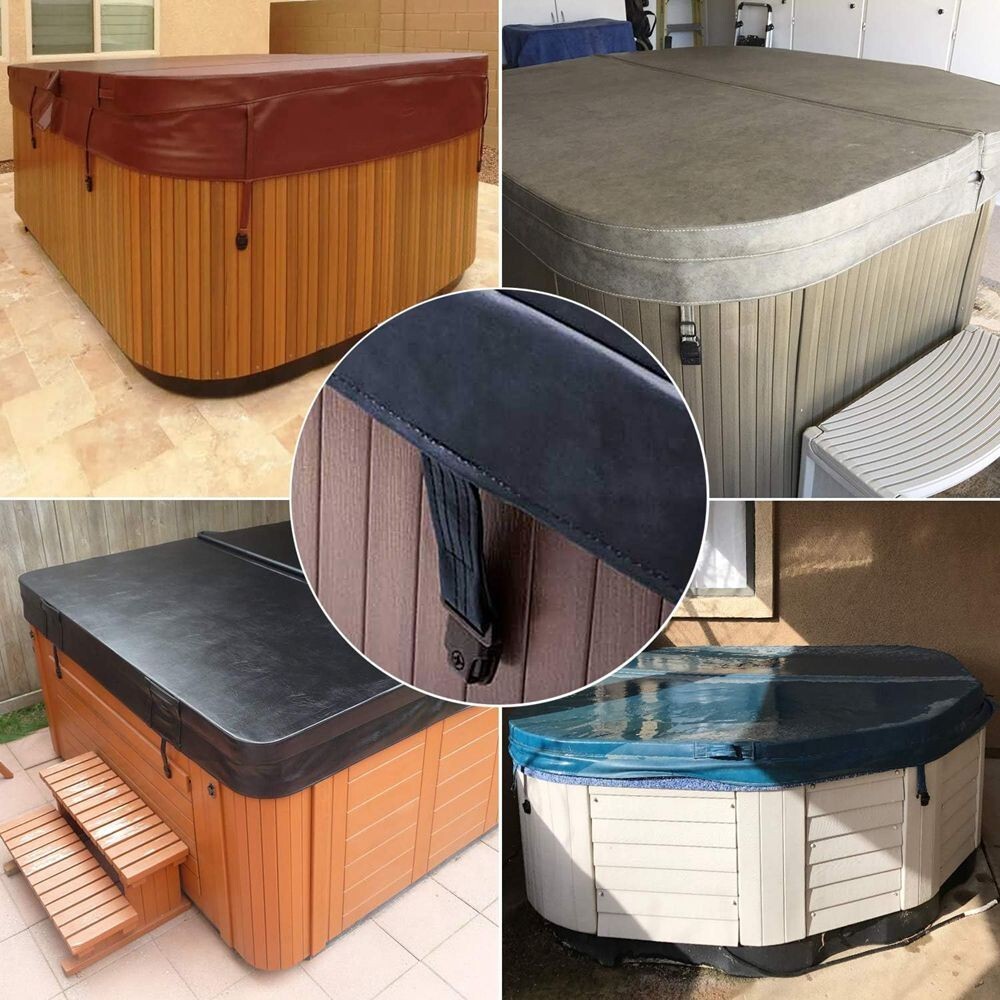 4 Sets Hot Tub Cover Clips Locks Latch Repair Kit for Spa Cover Straps C473