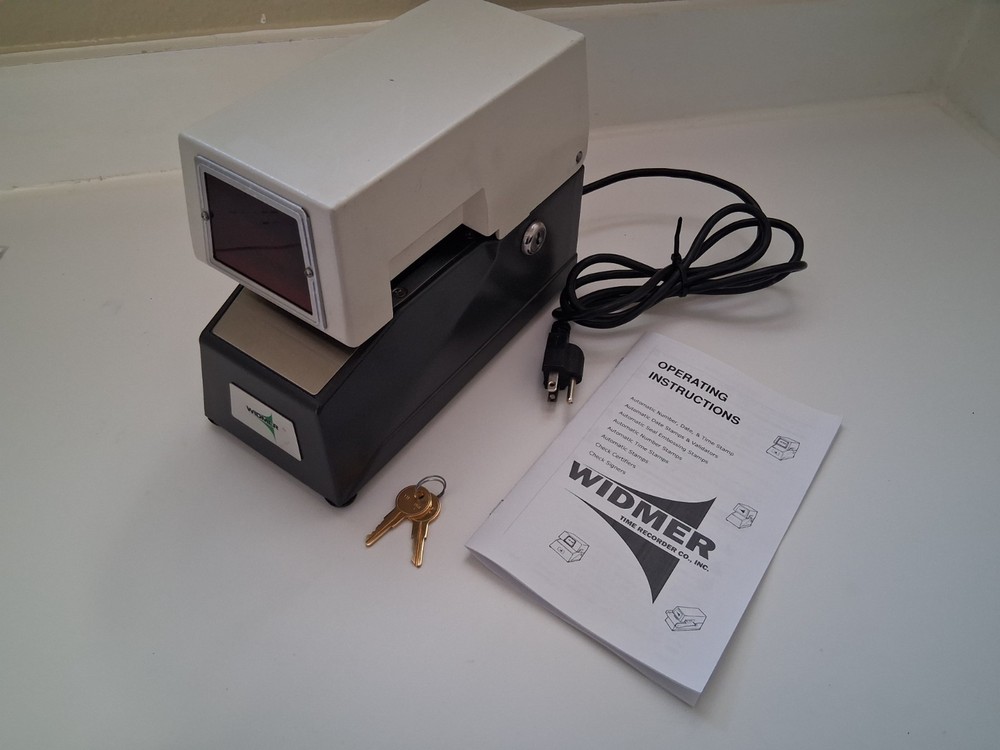 Widmer T-3 LED File Stamp Machine - Refurbished for 2026
