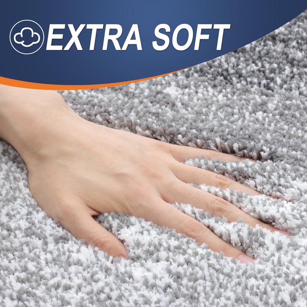 Bathroom Rugs Mat 36x24, Extra Soft Absorbent Microfiber Bath Rugs, Rubber Ba...