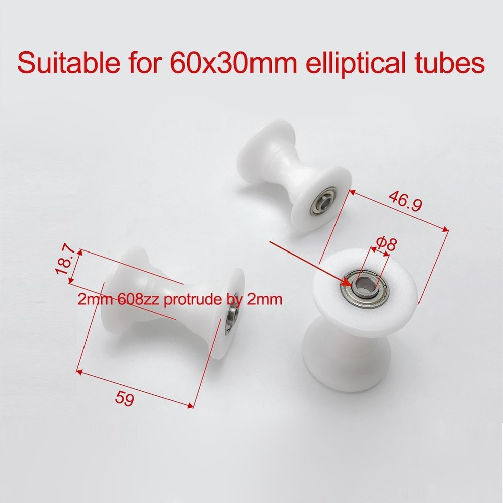 Efficient Bearing Wheel for Rowing Machine Compatible with For 60*30mm Frames
