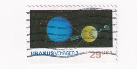 STAMP US SCOTT 2575 "Uranus & Voyager 2" 29 CENT 1991 USED - E