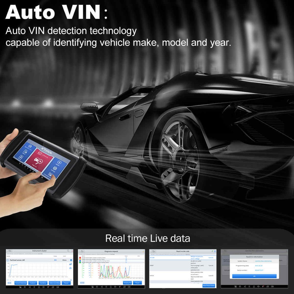 XTOOL Scanner IP616 OBD2 Auto Full Diagnostic K!ey Programmer Coding Tool CANFD
