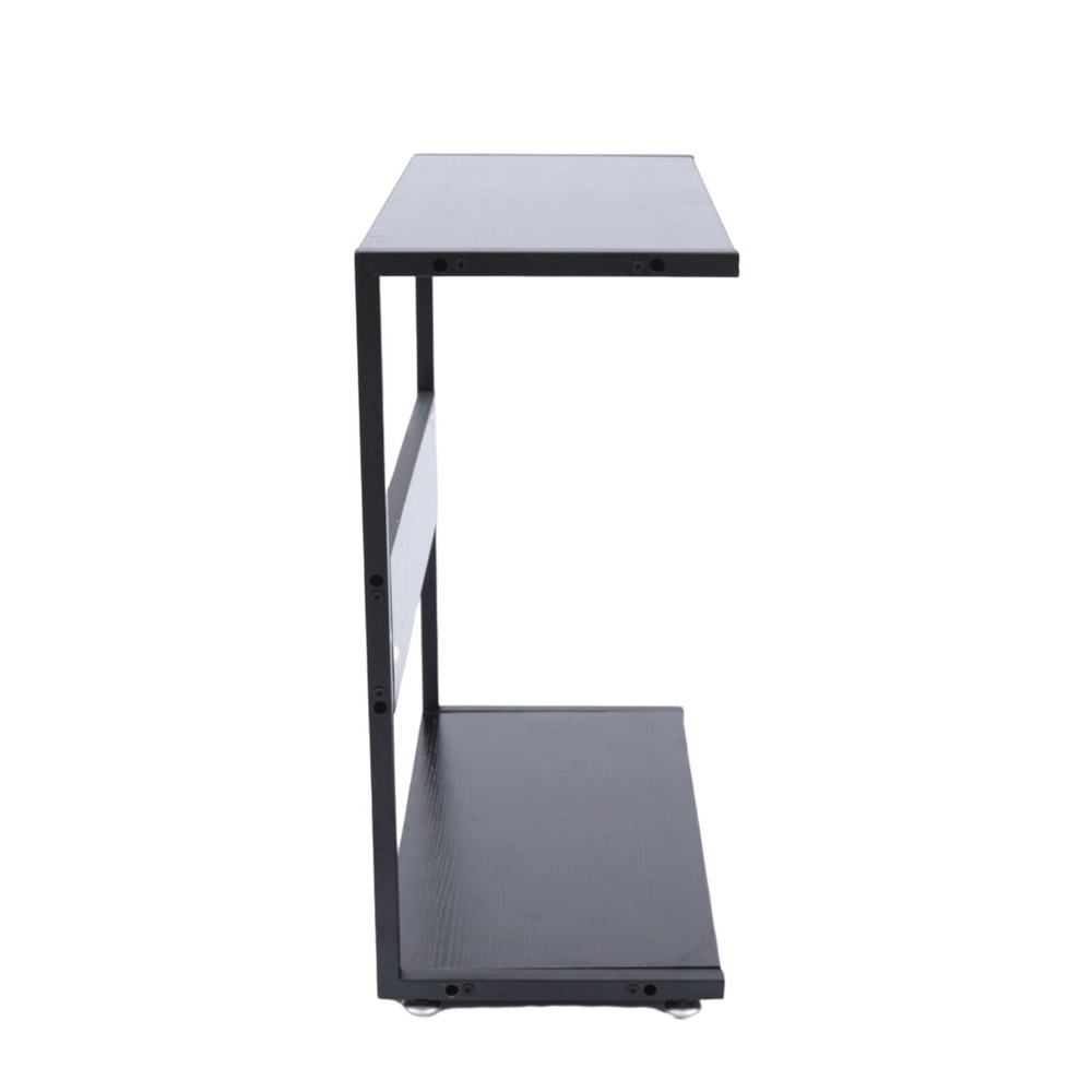 2-Tier Computer Tower Stand Under Desk Cpu Stand Pc Stand with Rolling Wheels