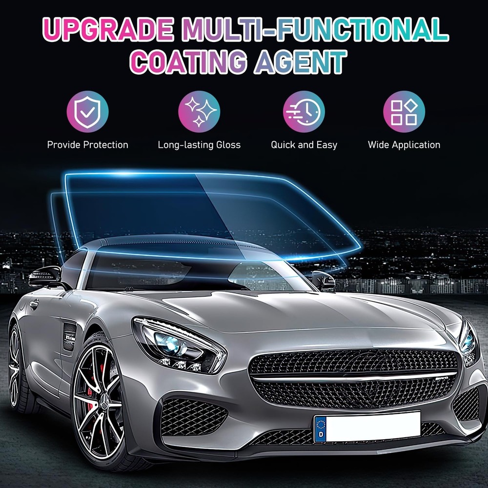 Multi-Functional Coating Renewal Agent, 3 in 1 Ceramic Car Spray,...
