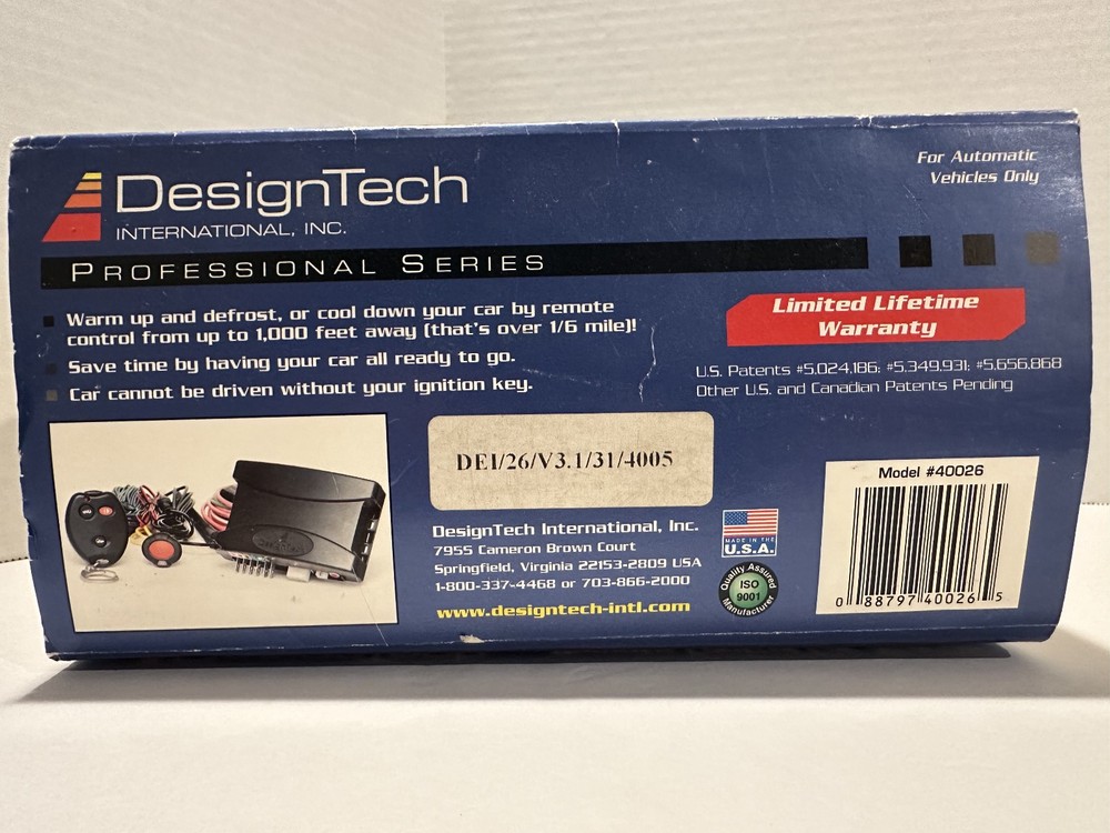 DesignTech Remote Car Starter
