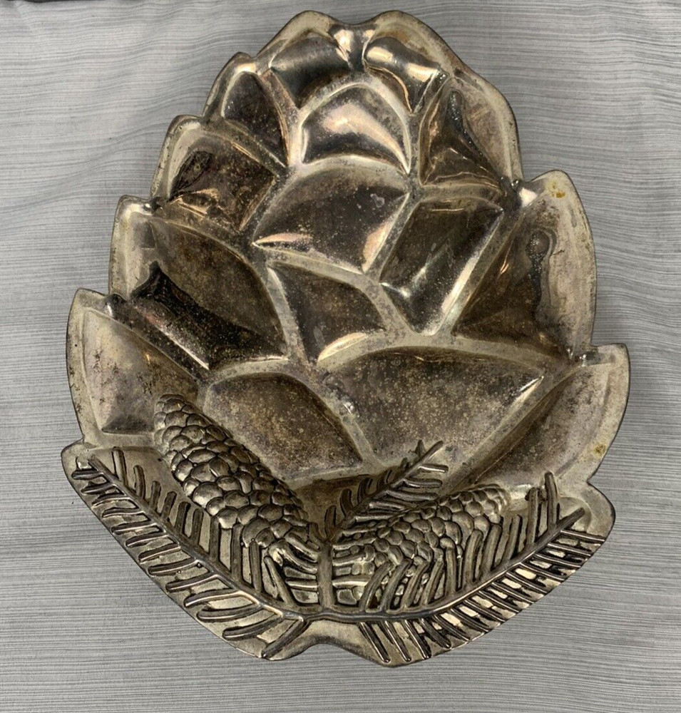 Godinger Silver Art Co. Silverplated Acorn Bowl Jewelry Trinket Tray