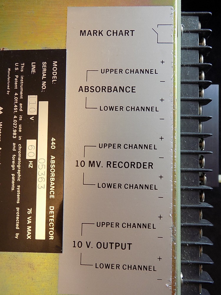 ABSORBANCE DETECTOR Model 440 Waters Associates UNTESTED