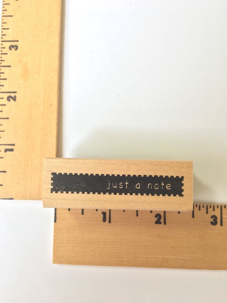 Memory Box Rubber Stamps - Just a Note-Dashed - B1005- NEW