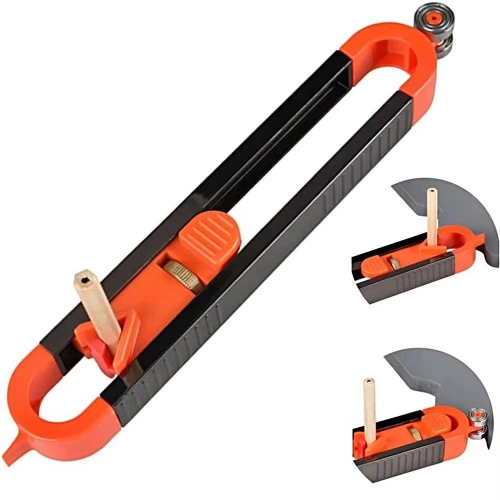 Profile Scribing Ruler Contour Gauge with Lock - Precise Scribe Tool Woodworking