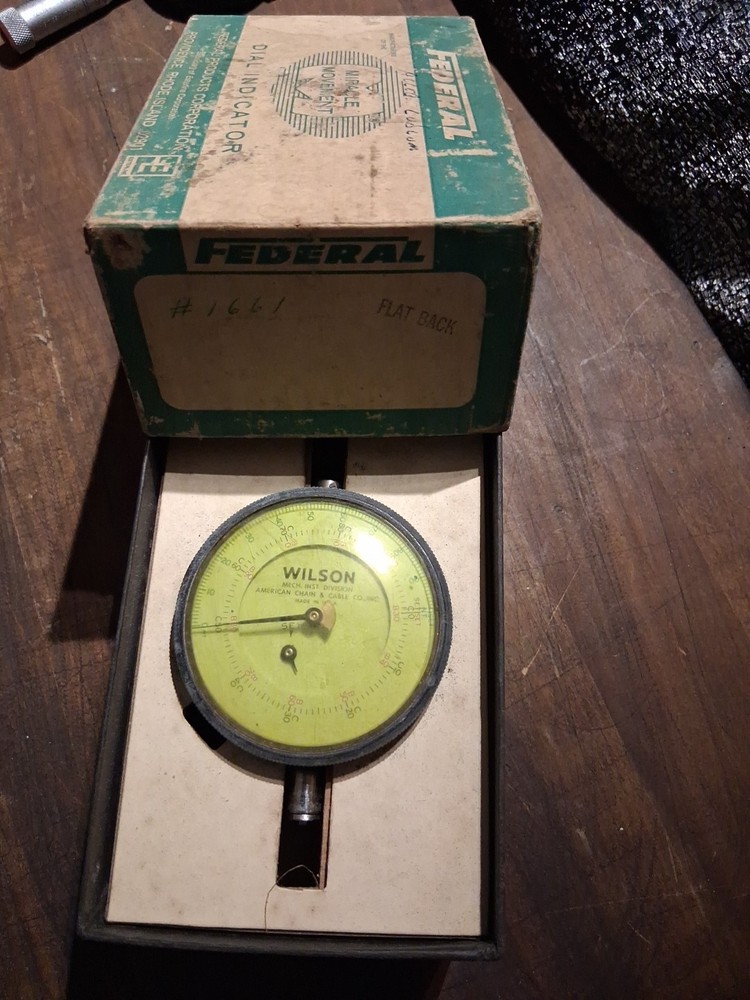 Wilson Flat Back Dial Indicator
