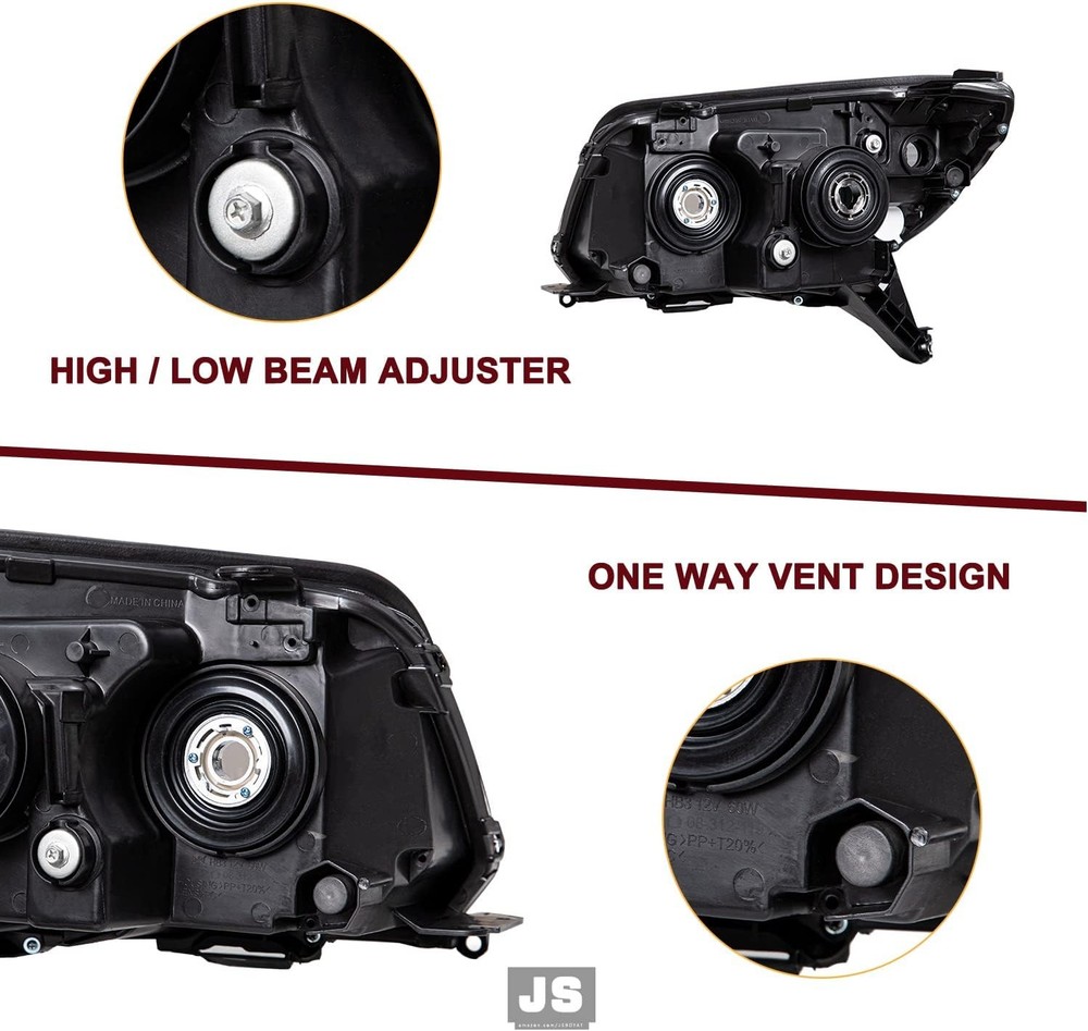 Headlight Assembly Compatible with 2006-2009 Toyota 4Runner