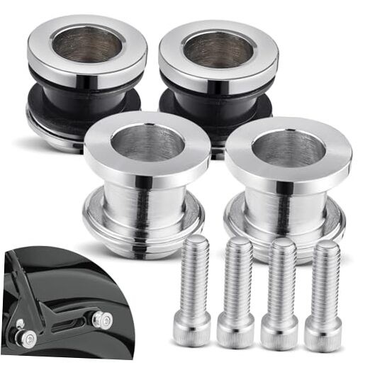 Four Point Docking Hardware Kits Quick Release Sissy Bar Luggage Rack Chrome