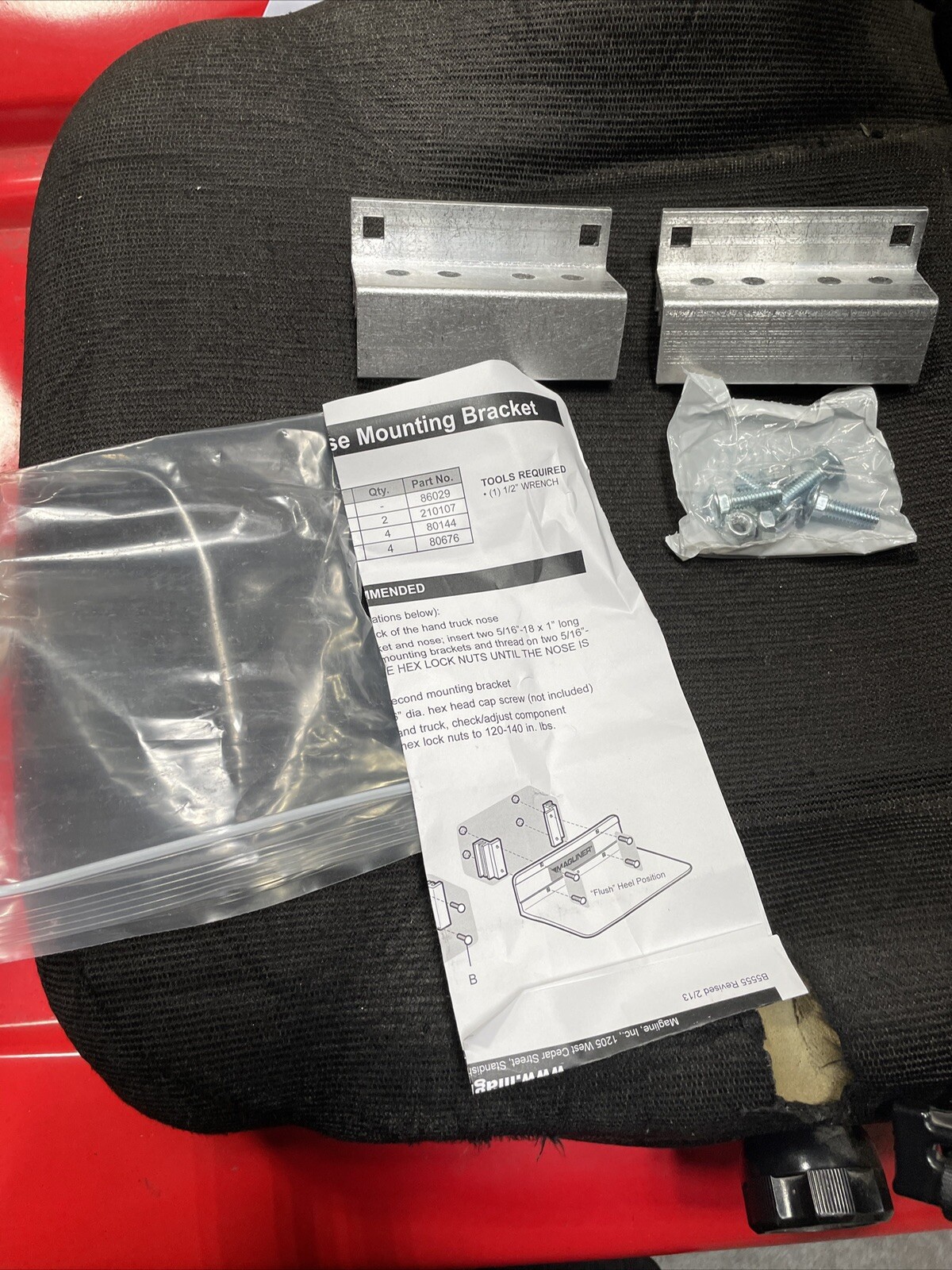 Magliner 86029 Nose Bracket,Left/Right, *lot Of 4 - 2 Packs* (8 Total Brackets)