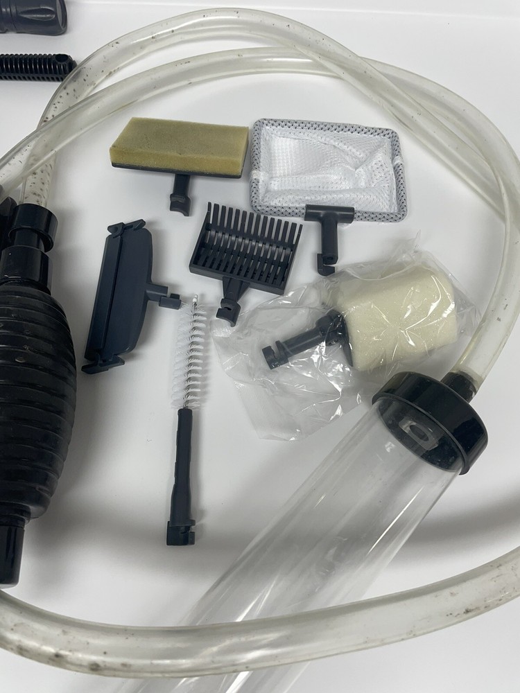 24pc Multifunction Aquarium Cleaning Tools Set - Siphon, Scrubbers, Nets, etc