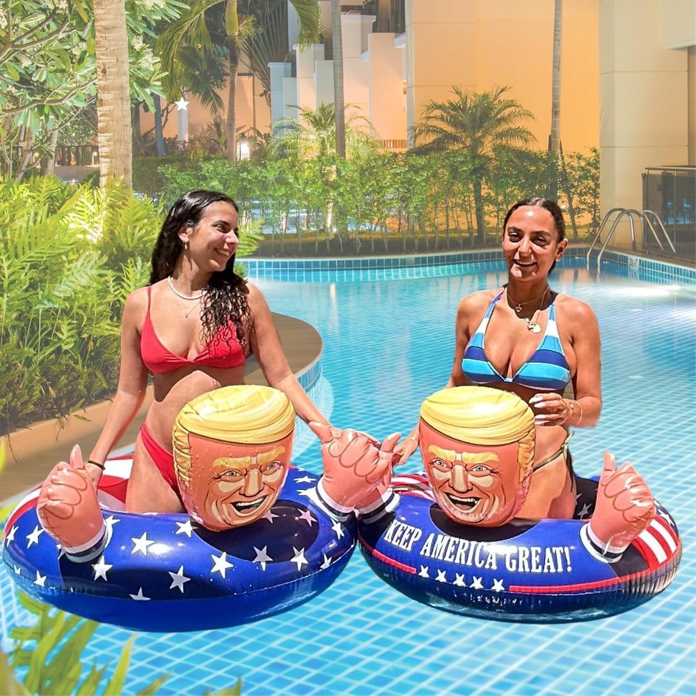 Inflatable Pool Float American Pool Float for Summer Pool Party - Parent