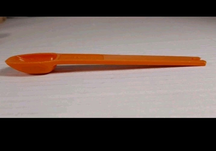 Vintage Tupperware Orange Nesting Measuring Spoon Replacement 1 Tsp