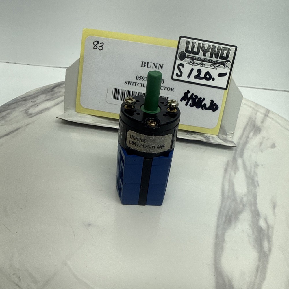 (NEW) Bunn Selector Switch Part# 05933.0000