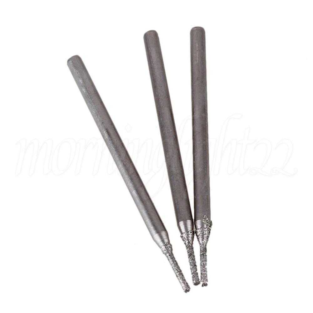 20PCS Diameter 1mm Electroplated Diamond Coated Drill Solid Bits