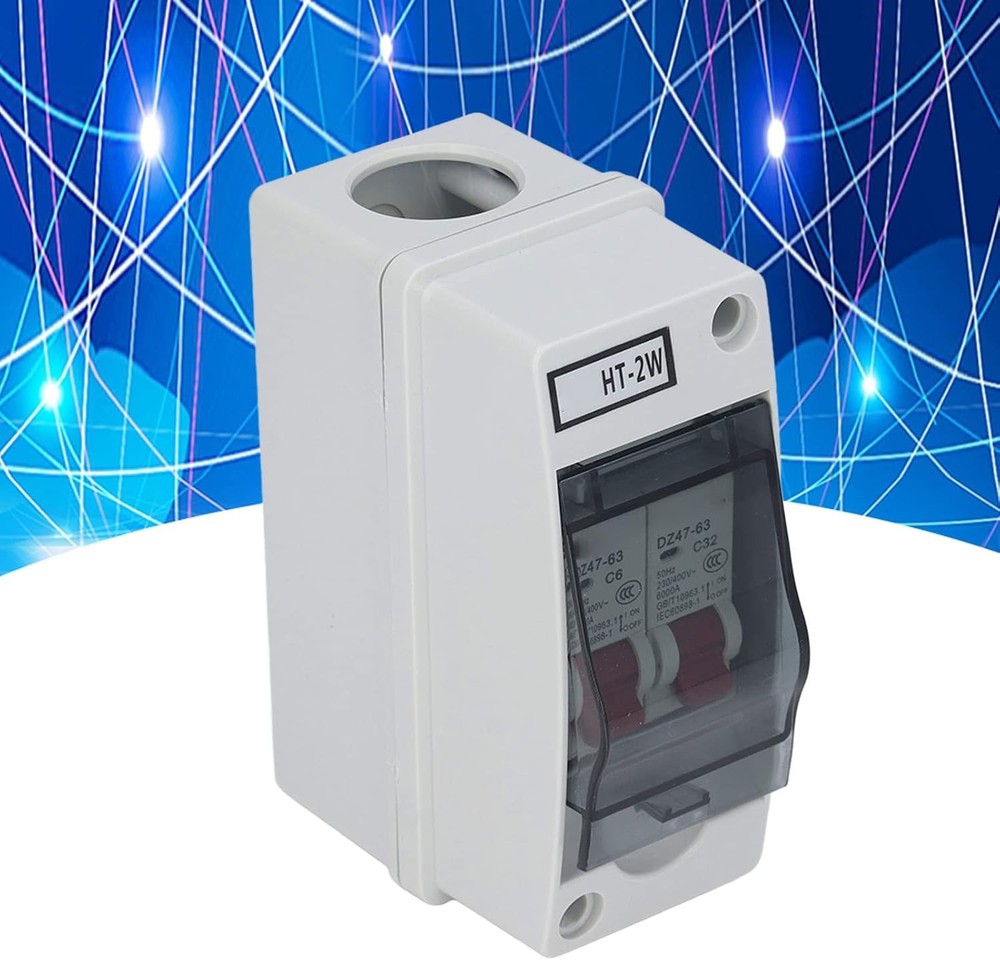 2 Way Distribution Box Circuit Breakers with Case 16A 32A