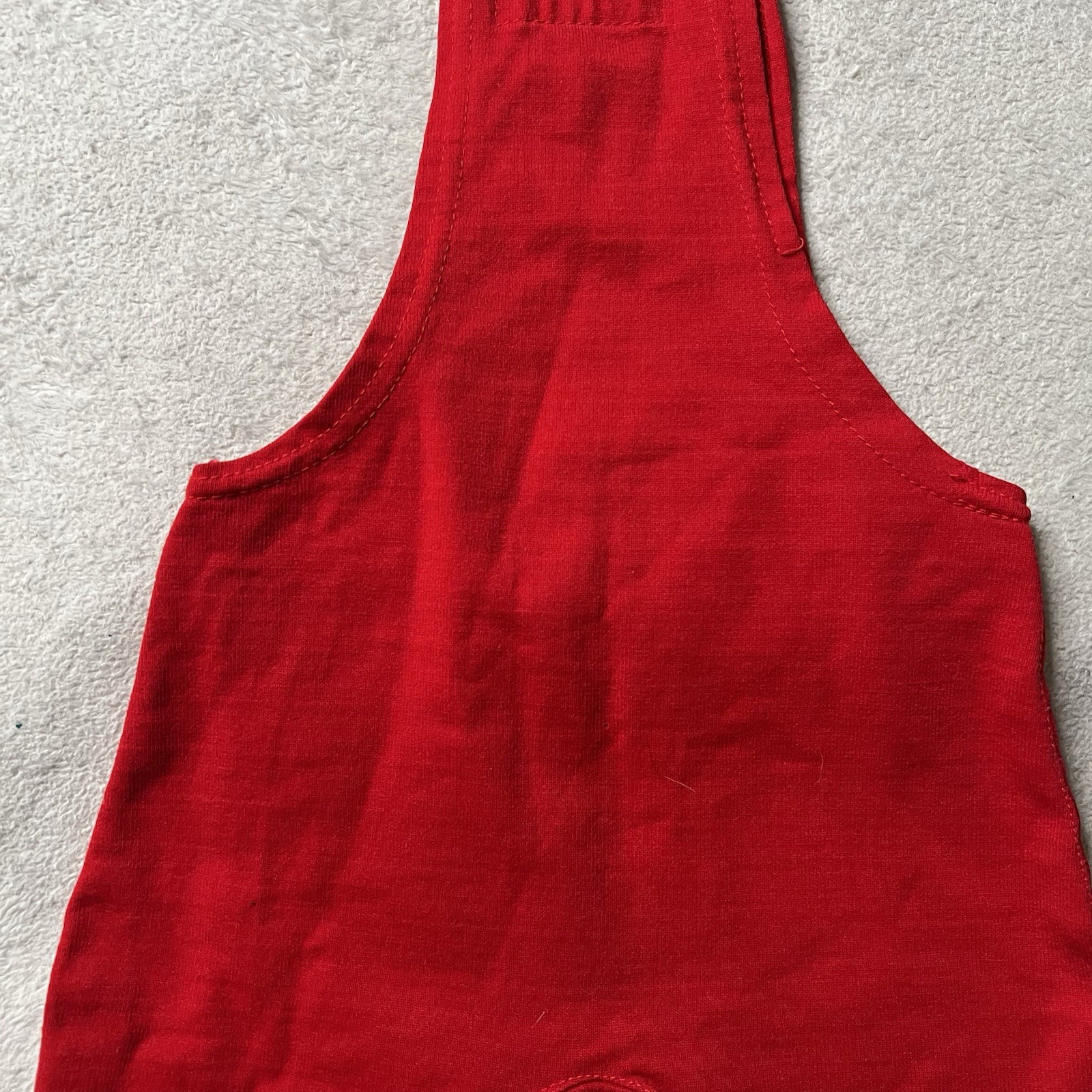 Vintage 1950's Iowa Sports Supply Youth Singlet Uniform Gym Class Sports Red 28