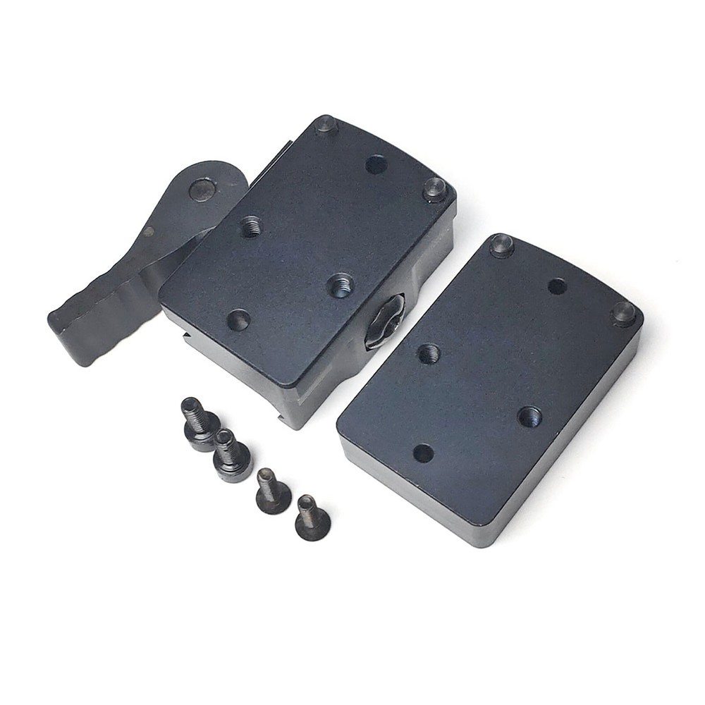 1x/2x Fast Riser Mount For RMR Red Dot Sight Base Mount W/ QD Low Profile Riser