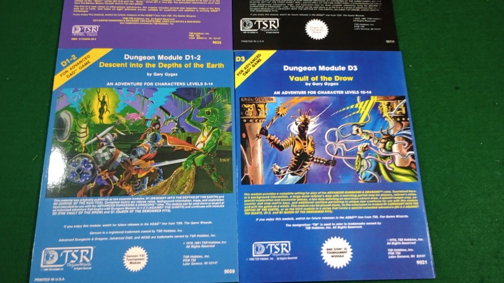 Dungeon Module BUNDLE Advanced Dungeons Dragons AD&D 1st Edition