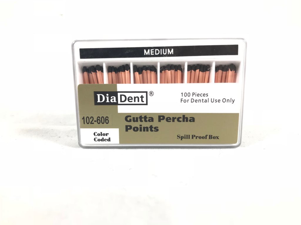 DIADENT Gutta Percha Points Endodontic Product (100 Pieces) Accessory Size
