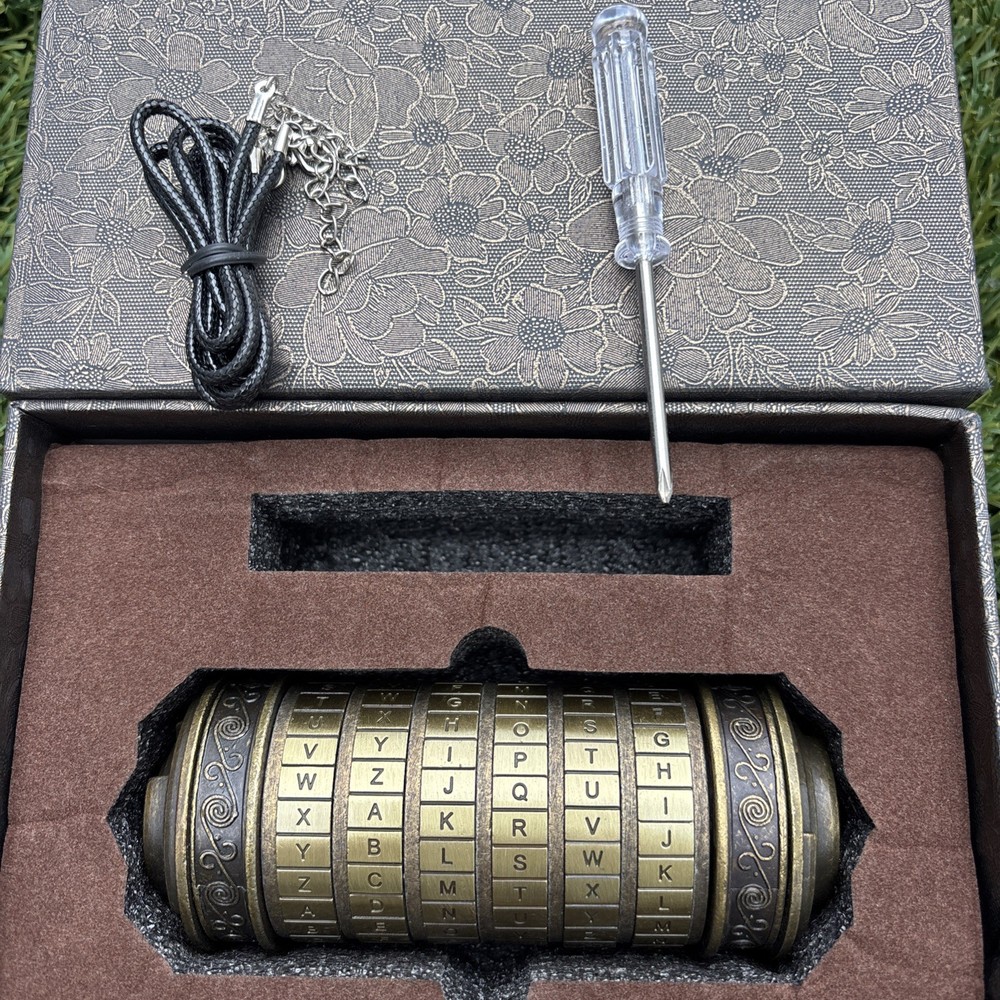 Da Vinci Code Cryptex His & Her Rings No Manual But Code