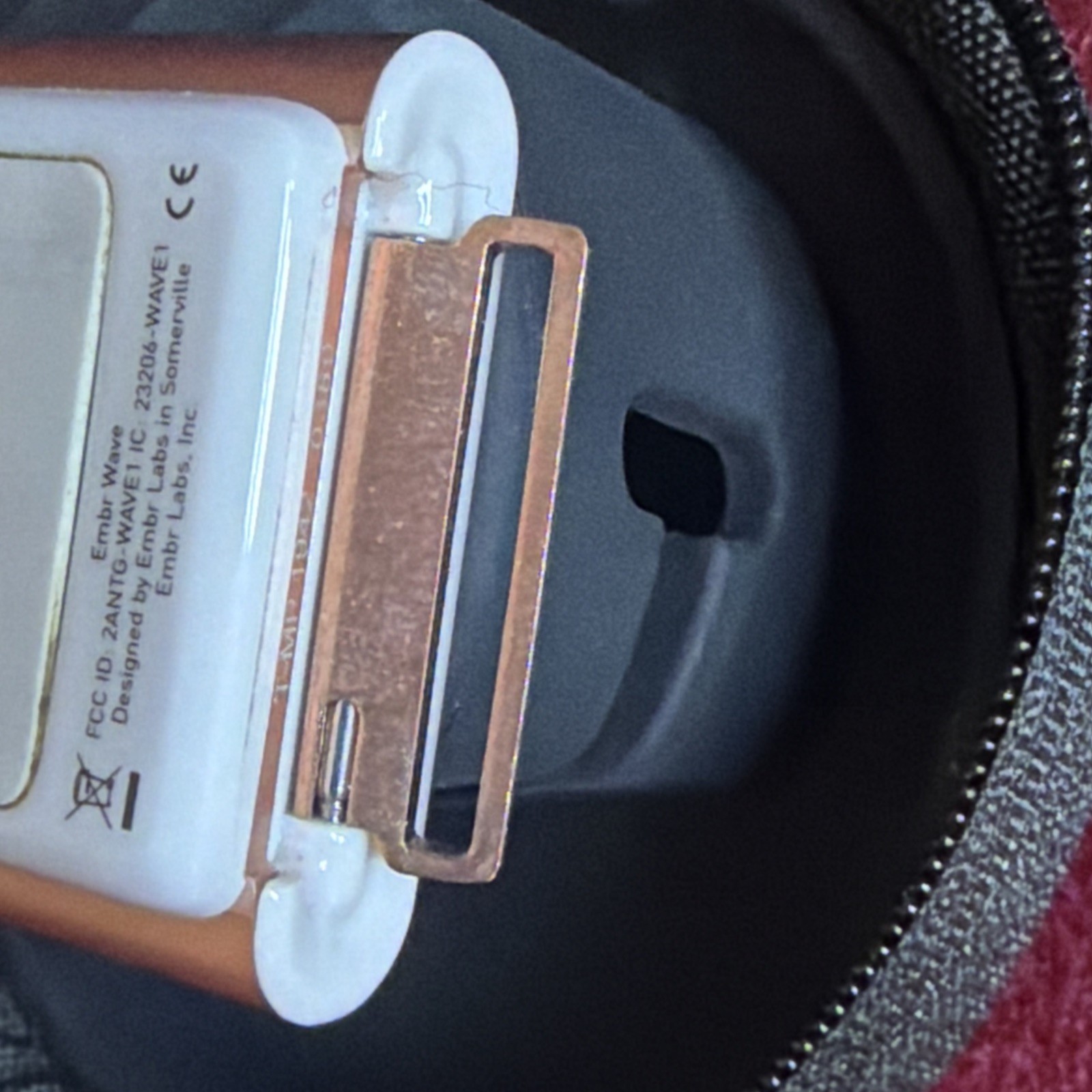 Embr Wave With Travel Case Cooling And Warming Wristband Rose Gold Used