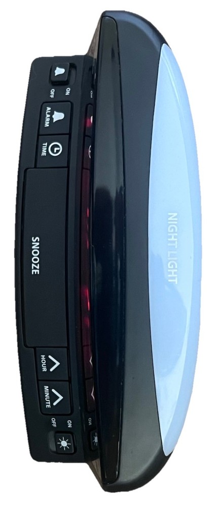 Sharp LED Digital Alarm Clock – Simple Operation Large Numbers Used Tested