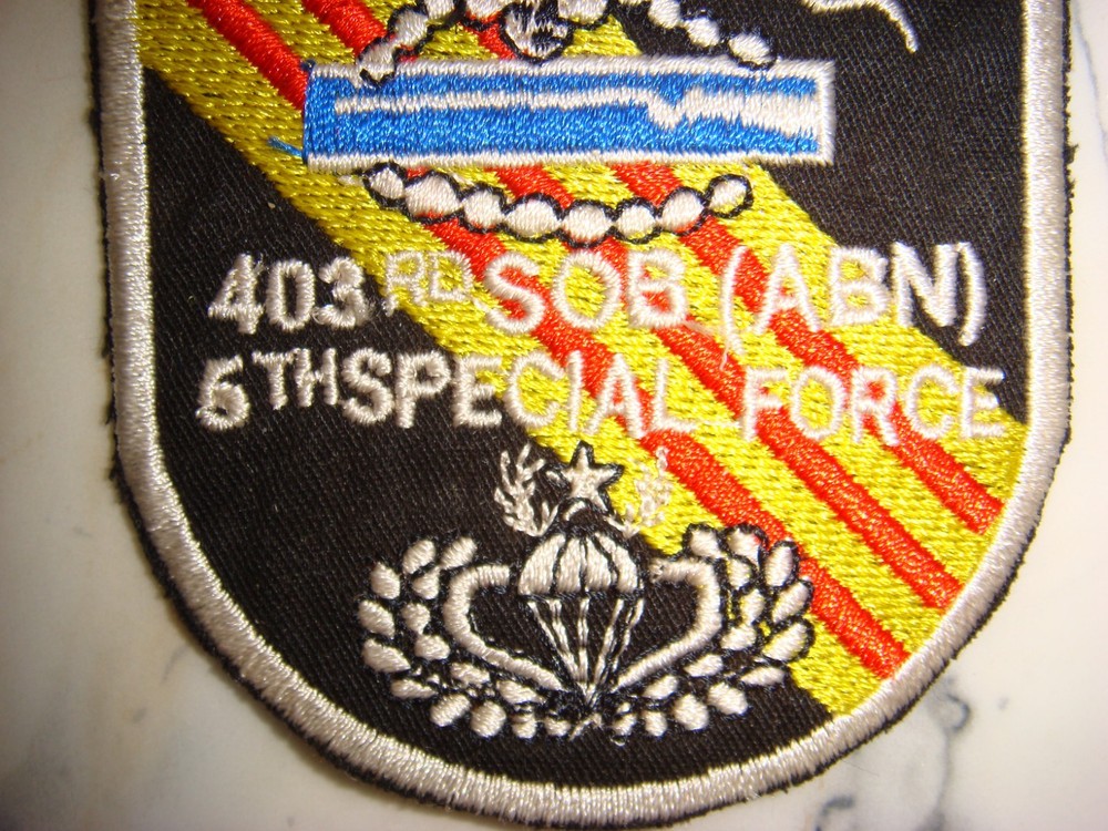 US 403rd SOB (ABN) 5th SPECIAL FORCES, VIETNAM WAR PATCH