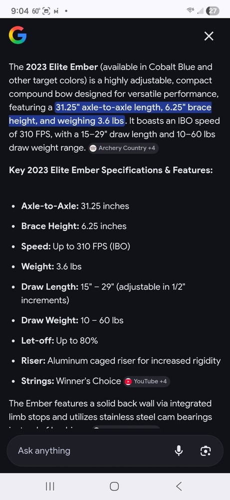 compound bow right hand