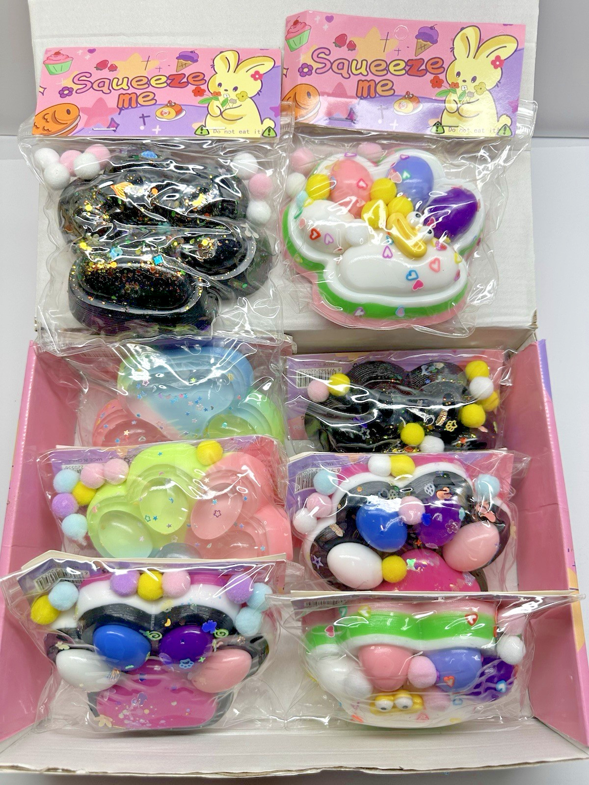 Taba Squishy 8-Pack | Big Fufu Cat Paws | Jumbo Soft Mochi Toys | Great Value