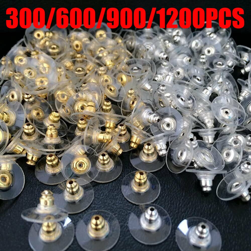 Earring Backs Post Backings Stopper Silver Golden Stud Secure Hook Earring Lots