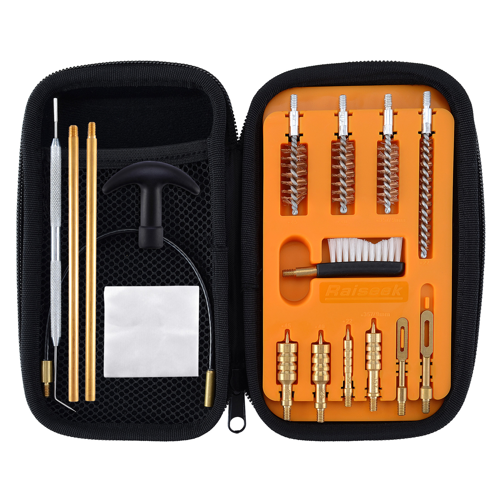 Pistol Cleaning kit .22.357.38 9mm.45 .40 Caliber Pistol Cleaning Kit with Case