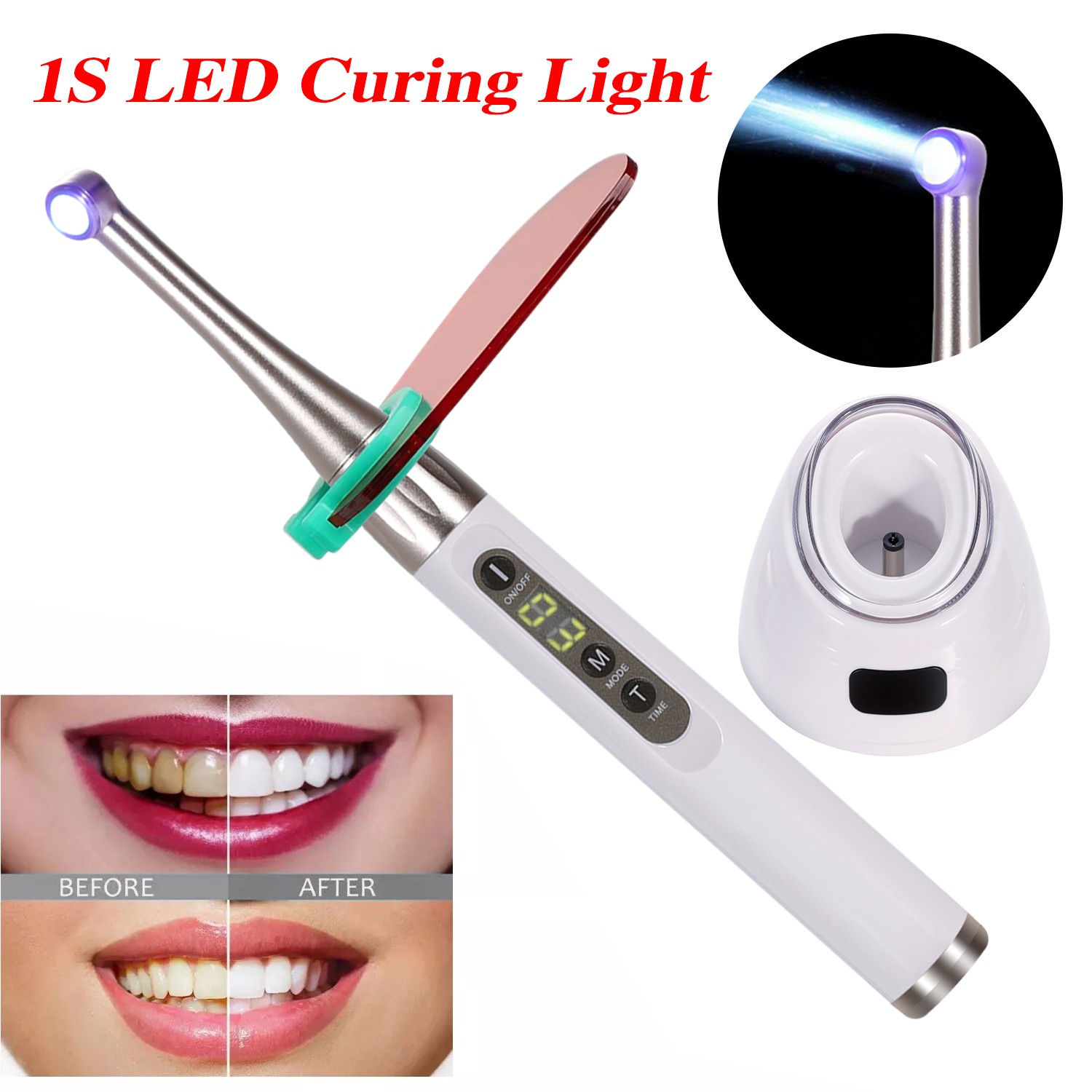 Woodpecker Style i LED Dental lampara led de fotocurado cura 2500mw/cm² CE FDA