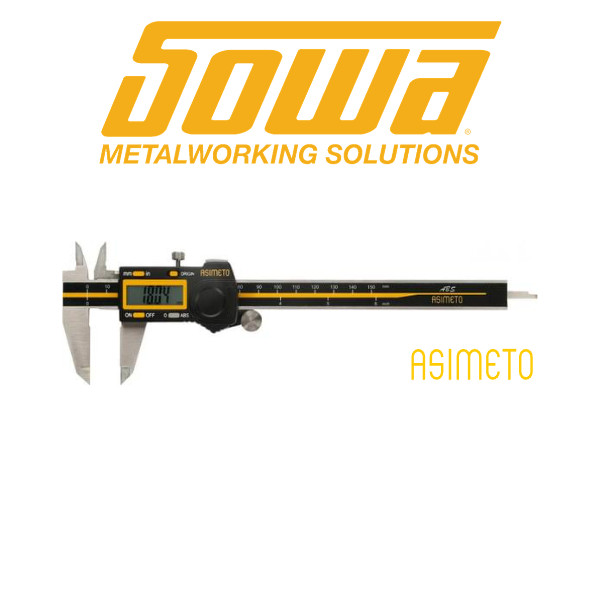 0-8" Absolute Digital Caliper - Asimeto 7307583