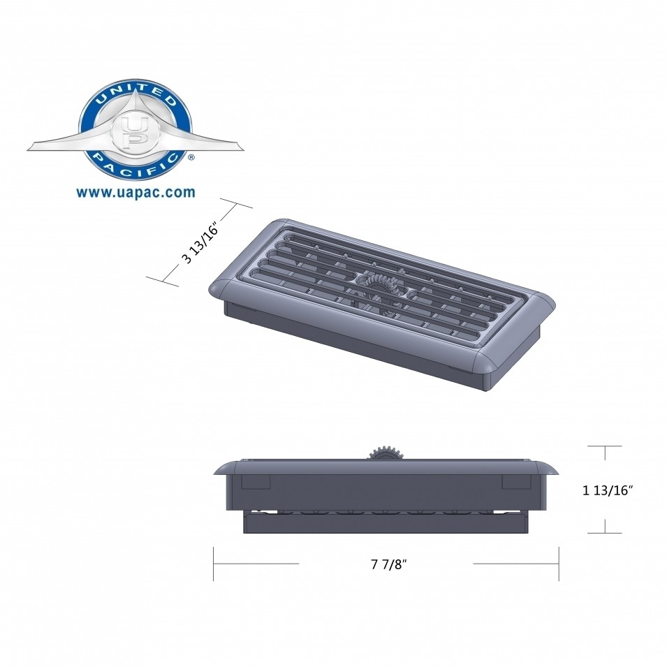 Chrome A/C Sleeper Vent for Freightliner