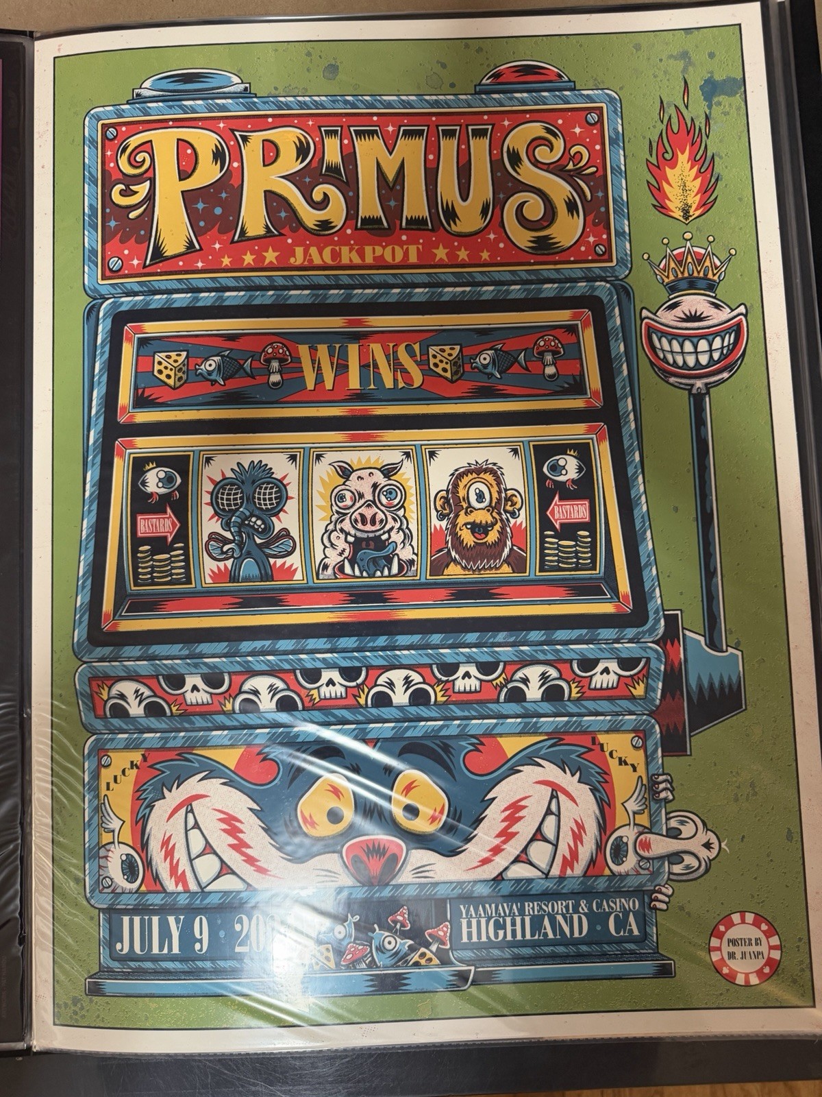 Primus Highland California July 9 2024 Poster Dr Juanpa