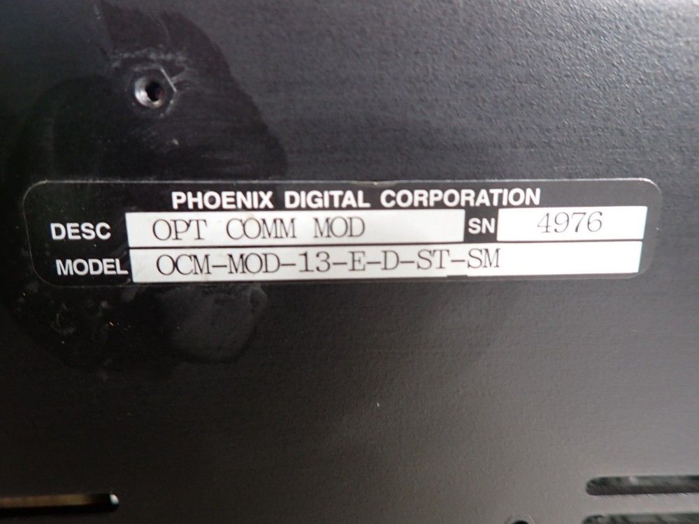 Phoenix Digital OPT COMM MOD OCM-MOD-13-E-D-ST-SM Optical Communication Modem