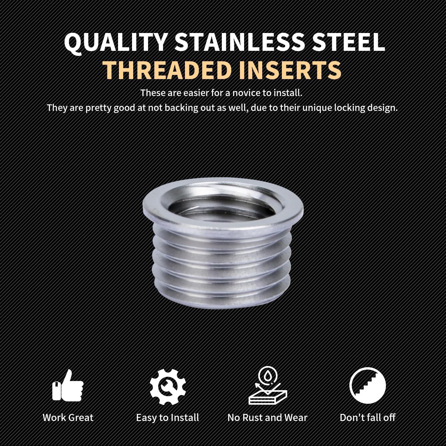 M12X1.5X9.2MM Thread Repair Kit with Insert HSS Drill, Tap, Counterbore, Install