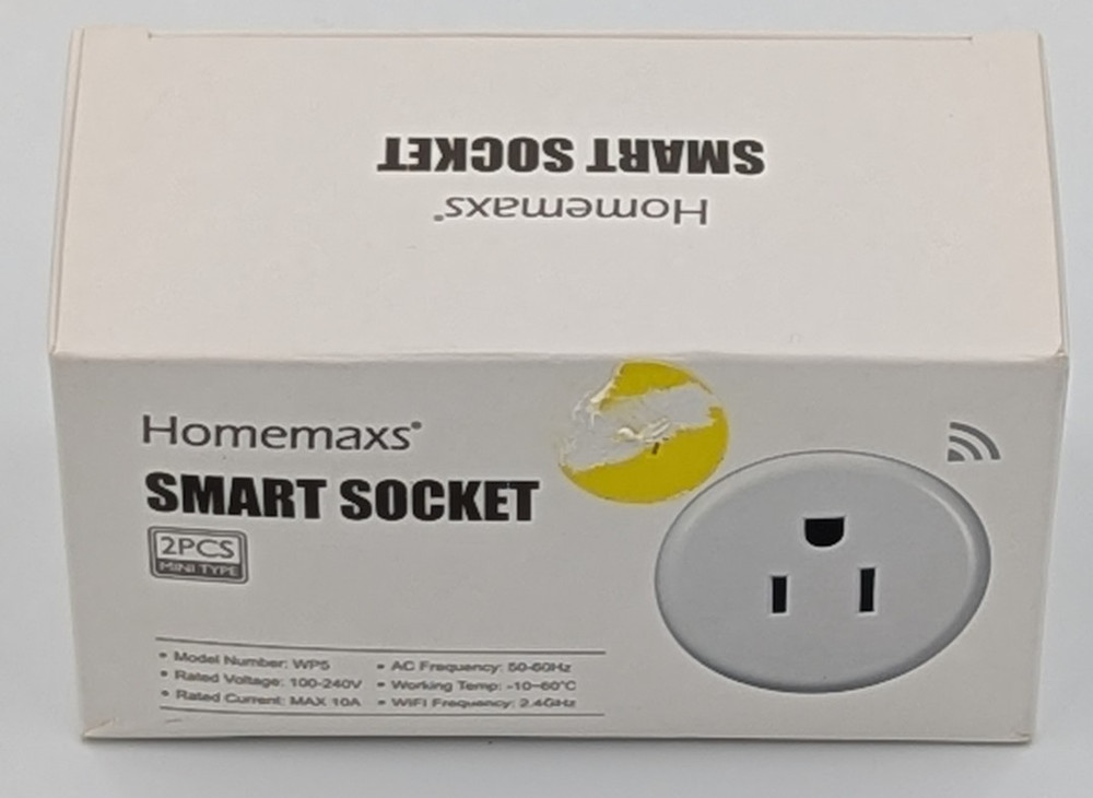 Smart WiFi Socket 2pc Mini Type Homemaxs Remote Switch Timing Voice Control