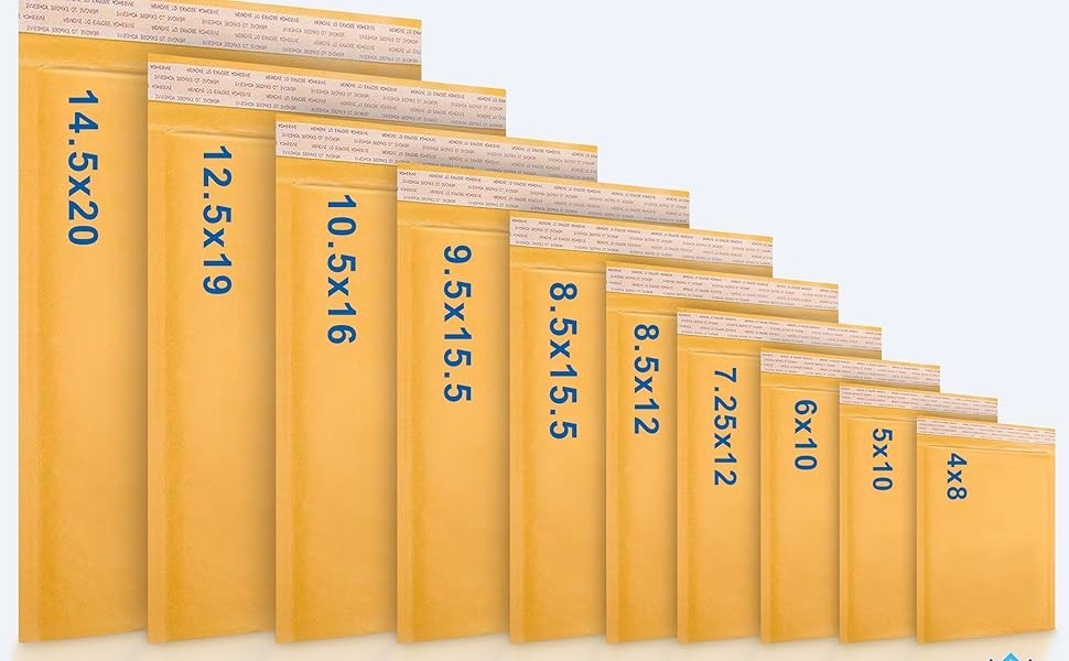 ANY SIZE KRAFT BUBBLE MAILERS SHIPPING MAILING PADDED BAGS ENVELOPES SELF SEAL