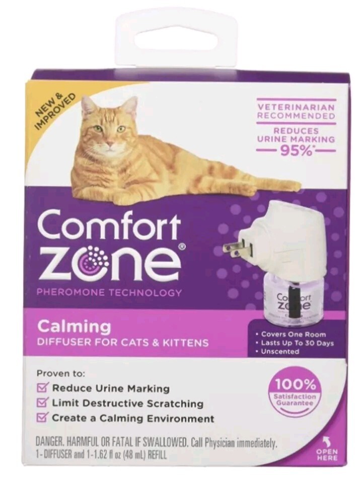 Comfort Zone Cat Calming Kit And Diffuser Refill Pack